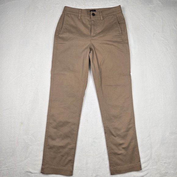 J. Crew Denim - J.Crew Women's High Rise Girlfriend Chino Pants Camel Tan‎ AD156 Size 00 NWT